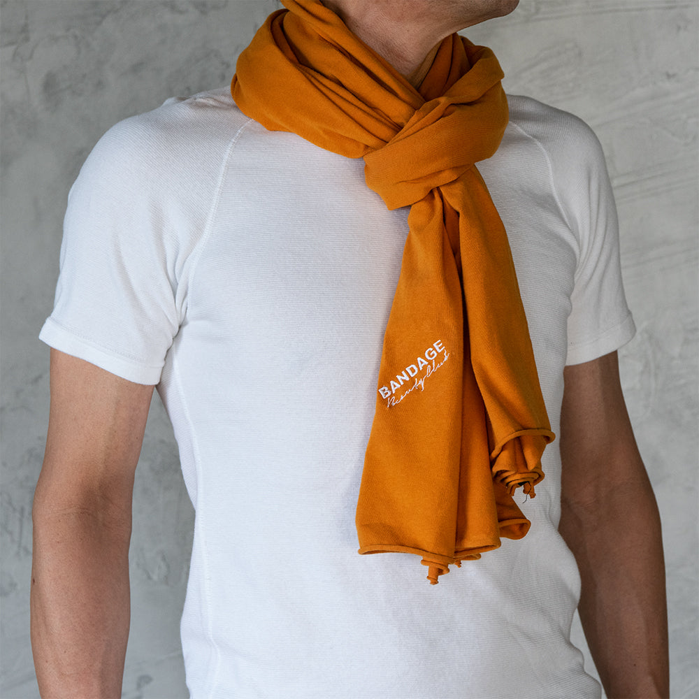 ヴィーガンストール（アプリコットオレンジ）＊男女兼用